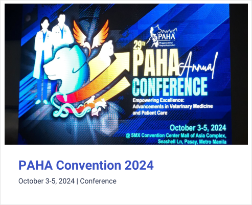 PAHA Convention 2024 October 3-5, 2024 | Conference